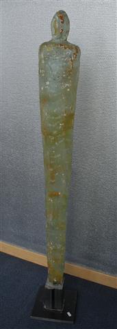 Glasskulptur grønt (H 97 cm) kr 15000