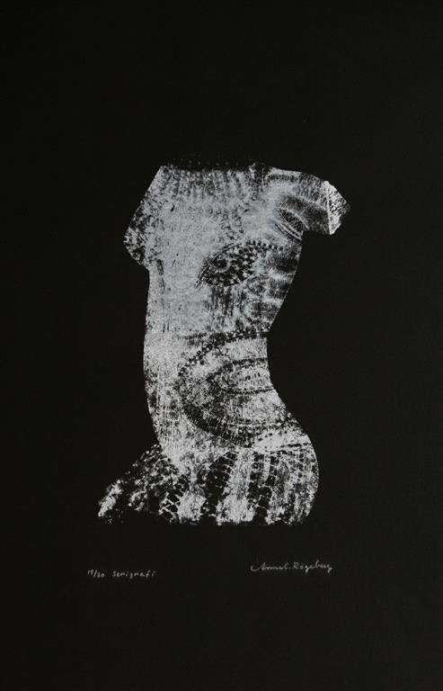 Kvinetorso Seriegrafi 30x22 cm 2000 ur