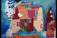 Home is where I want to be Akrylmaleri (50x60 cm) kr 6500 mr