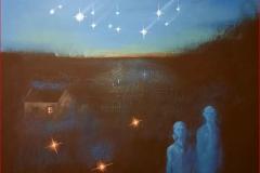 Dusk walk Akrylmaleri (40x40 cm) kr 8000 mr
