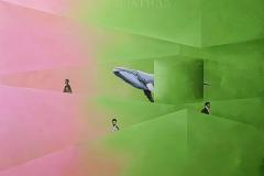 Leviathan Akrylmaleri (80x100 cm) kr 18000 ur