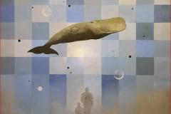 Walk in the mist Akrylmaleri (80x80 cm) kr 16000 ur