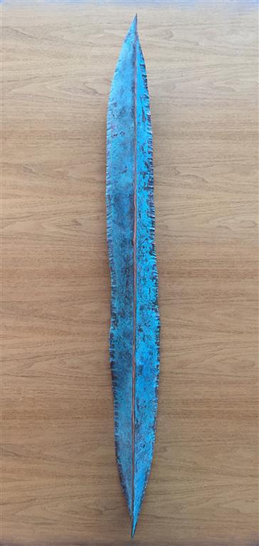 Lang blå Metall (100x11 cm) kr 6000
