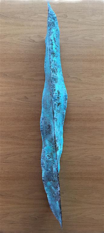 Lang sjøgrønn Metall (100x12 cm) kr 7000