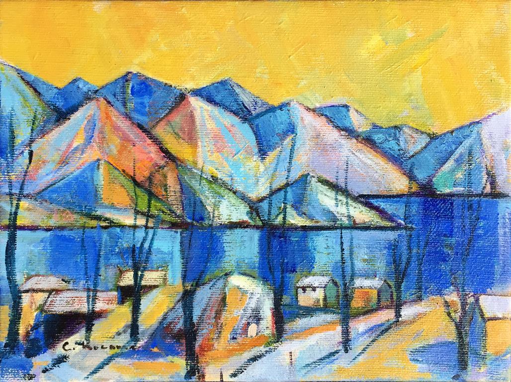 Vinter Akrylmaleri (35x47 cm) kr 3500 ur
