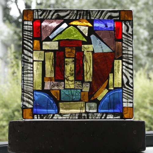 Glassbilde IV 19x19cm 2500,-kr