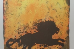 Løven (Jeg vil) Litografi (65x48 cm) kr 3800 ur