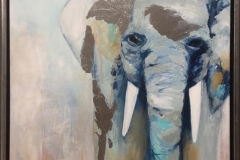 Connie Borgen Elefant III Akrylmaleri (80x60 cm) kr 6000 mr