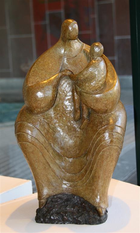 Mother and Child Bronse H39 cm 8000