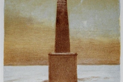 Obelisk Litografi 21x16 cm 1000 ur