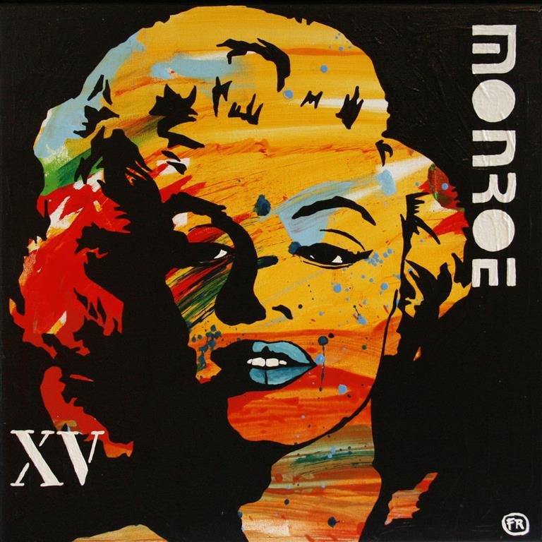 Monroe XV Akrylmaleri 50x50 cm 4400 mr
