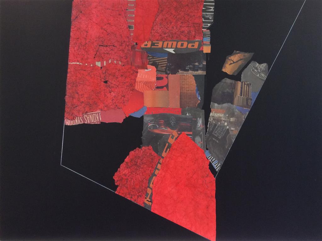 Urban Rød I Collage (90 x120 cm) kr 38000 ur