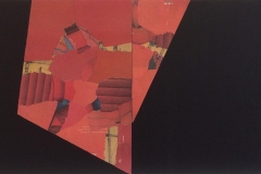 Rødt senter Collage (40x80 cm) kr 9000 ur