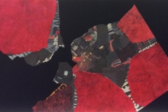 Urban Rød III Collage (60x120 cm) kr 25000 ur