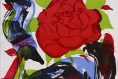 Det hev ei rose sprunge I Litografi 42x32 cm 2500 ur