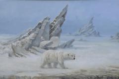 Isbjørnen Finn Oljemaleri (61x100 cm) kr 30000 mr