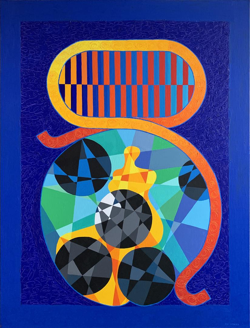 Pia Myrvold "The Muse" Akrylmaleri (116x90 cm) kr 46000 ur