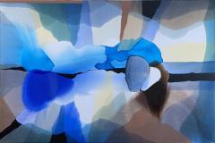 Annette Bryne: Farge og flyt II Akrylmaleri (80x120 cm) kr 12000 ur