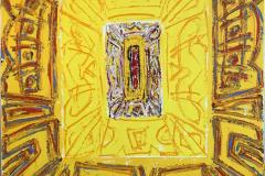 Kjell Pahr-Iversen Ikon, gul Oljemaleri (100x80 cm) kr 50000 ur