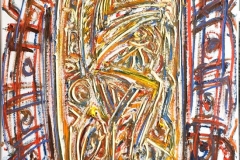 Kjell Pahr-Iversen "Ikon, ny III" Oljemaleri (70x50 cm) kr 35000 ur