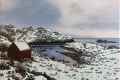 Odd-Geir Hadland "Moi-vika, Hellvik" Oljemaleri (50x70 cm) kr 15000 ur