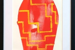 Pia Myrvold "Venus, red" Akryl på papir (100x35 cm) kr 9000 mr