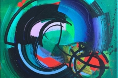 Terry Nilssen-Love "Skippy" Akrylmaleri (40x40 cm) kr 4500 ur