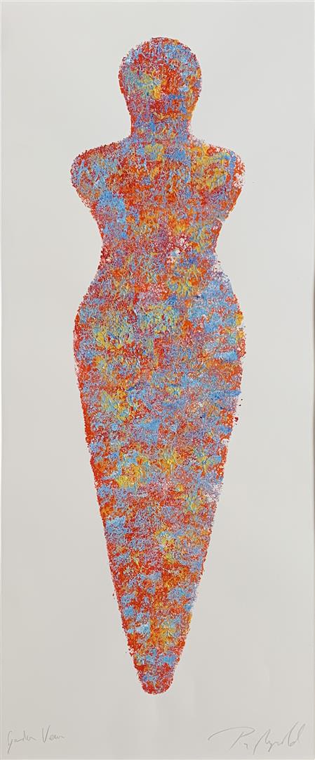 Pia Myrvold: "Garden Venus I" Akryl på papir (71x30 cm) kr 6200 mr