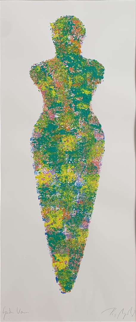 Pia Myrvold: "Garden Venus II" Akryl på papir (71x30 cm) kr 6200 mr