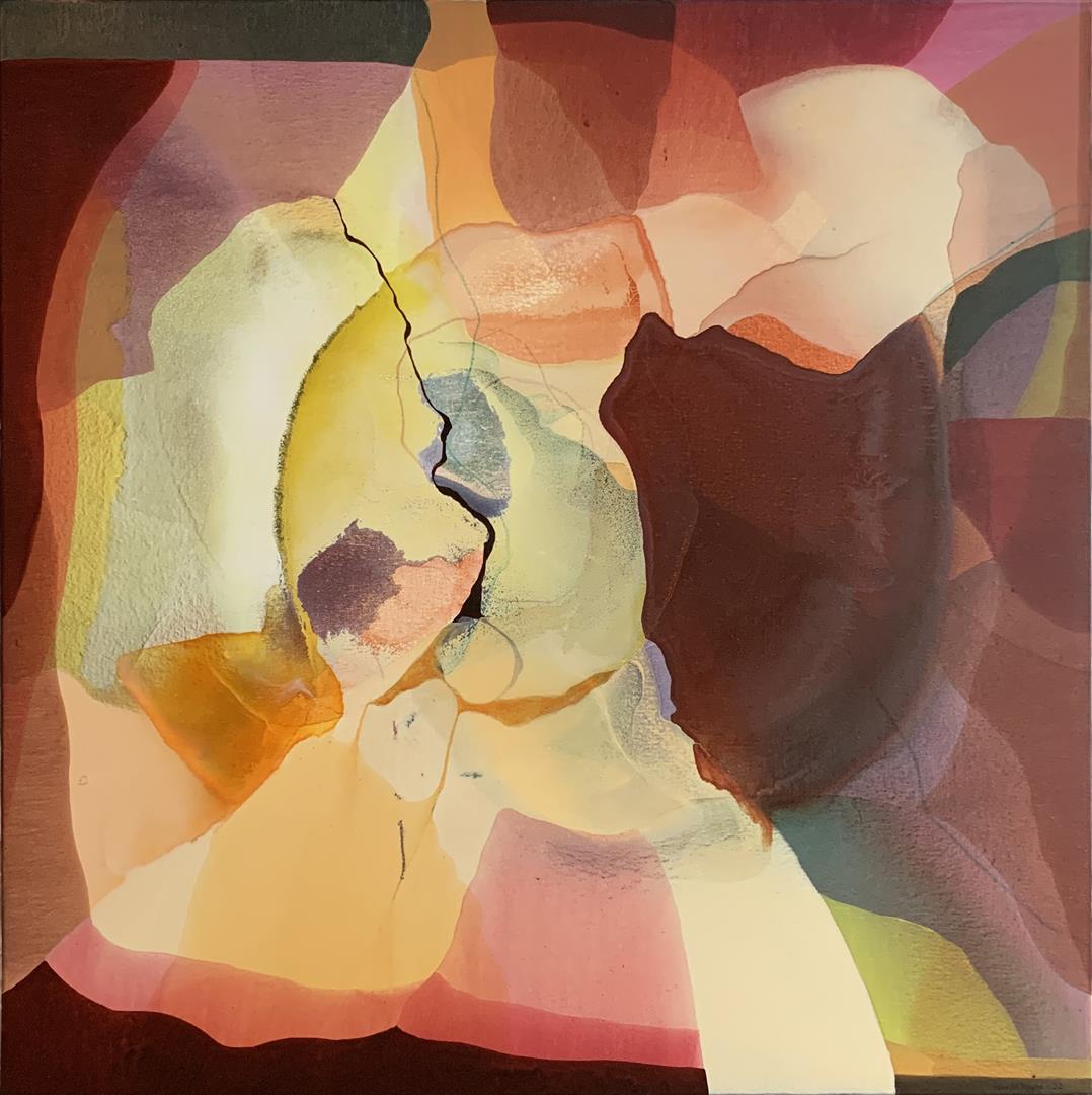 Annette Bryne  Farge og flyt II Akrylmaleri (80x80 cm) kr 9000 ur