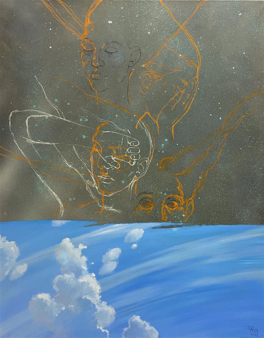 Julia Mordvinova Gilje Univers Oljemaleri (100x80 cm) kr 16000 ur