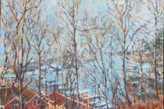 Andrey Belevich A Winter View From The Hana Church_2022 (26x30 cm) kr 2500 ur