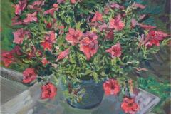 Andrey BelevichSeptember Blossom_Petunia_2023 Oljemaleri (22x28 cm) kr 1900 ur