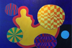 Pia Myrvold Yellow Venus Akrylmaleri (89x116 cm) kr 42000