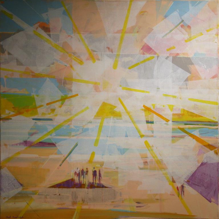 Solens tilbakekomst Akrylmaleri (80x80 cm) kr 12000 ur