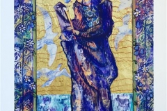 St. Sunniva til Silje Serigrafi (75x45 cm) kr 3600 ur