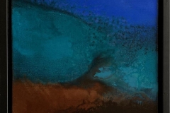 Blue Landscape 1 Akrylmaleri (30x30 cm) kr 4000 mr