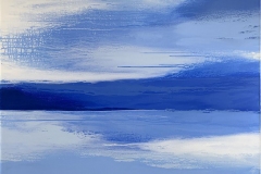 Light Blue Landscape Akrylmaleri (100x120 cm) kr 14500 ur