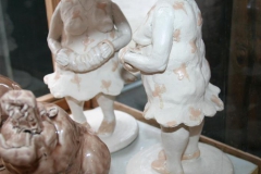 To musikanter med rosa Keramikk H26 cm 2900