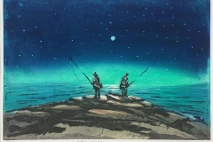Nattens fiskere Etsning (35x50 cm) kr 3100 ur