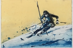 Slalomprinsen Etsning (35x50 cm) kr 2900 ur