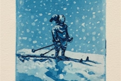 Liten snøgutt Etsning (15x10 cm) kr 900 ur