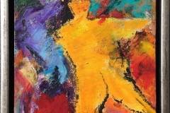 Fargekomposisjon Akrylmaleri (30x25 cm) kr 2400 mr