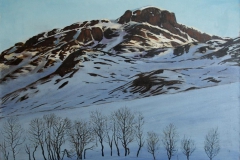 Bitihorn, Jotunheimen Oljemaleri 73x95 cm 30000 ur