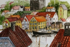 Stavanger-minne V Akvarell (40x33 cm) kr 7000 ur