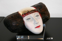 Wasserfrau from Rhinen Driftwood, keramikk, nagler, whitegold, acryl 10000