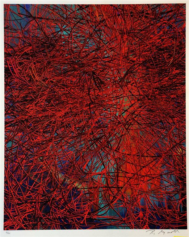 Red Wires in SunSet Digigrafikk (53x43 cm) kr 5000 ur