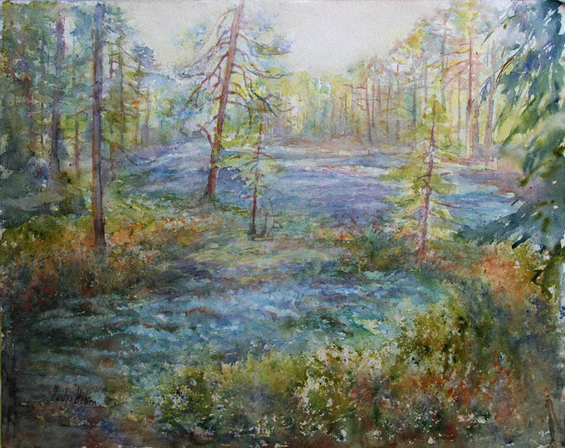 Lysning i skogen Akvarell (40x51 cm) kr 4500 ur