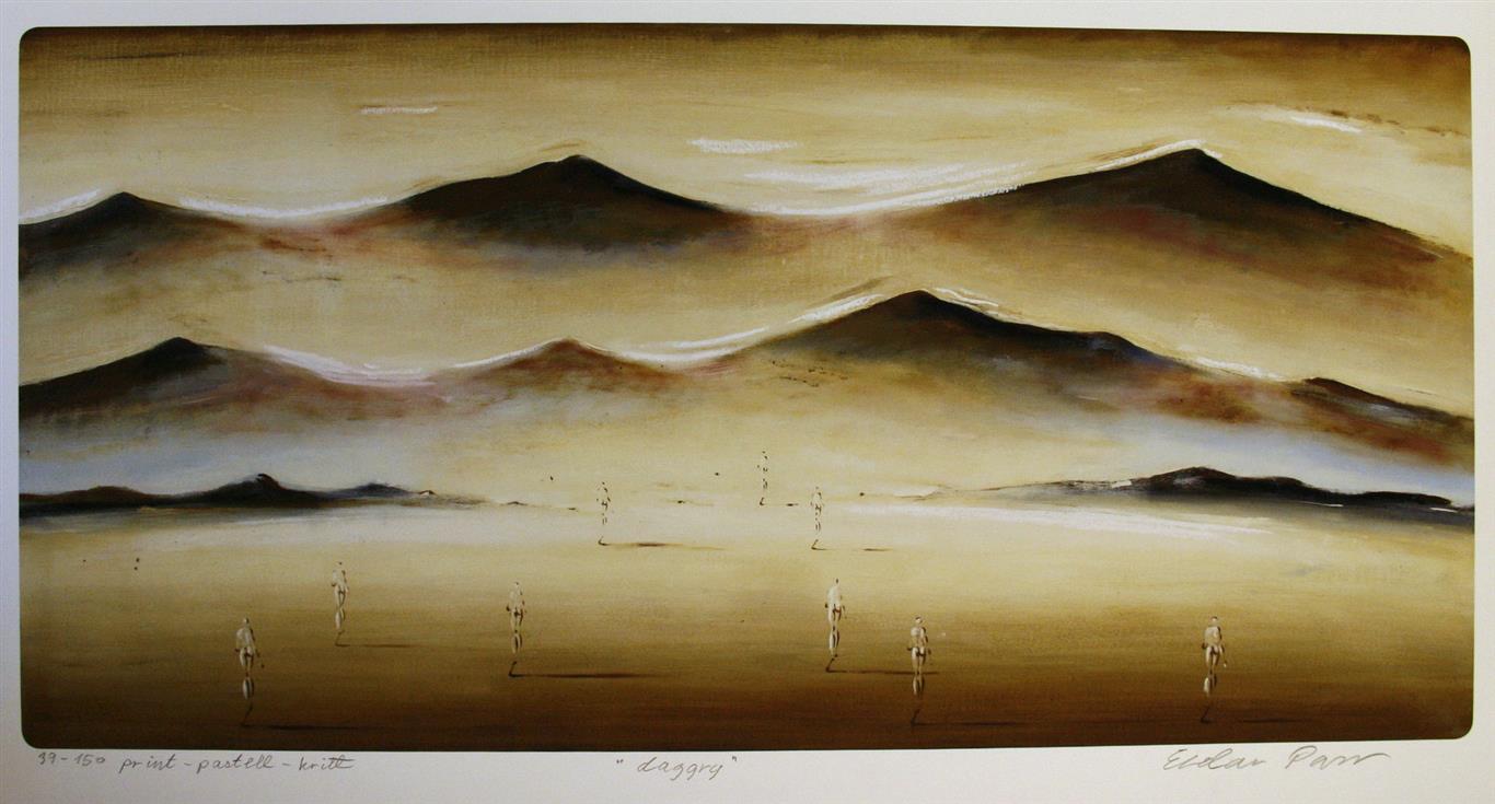 Daggry Print, pastell, kritt (37x75 cm) kr 3600 ur