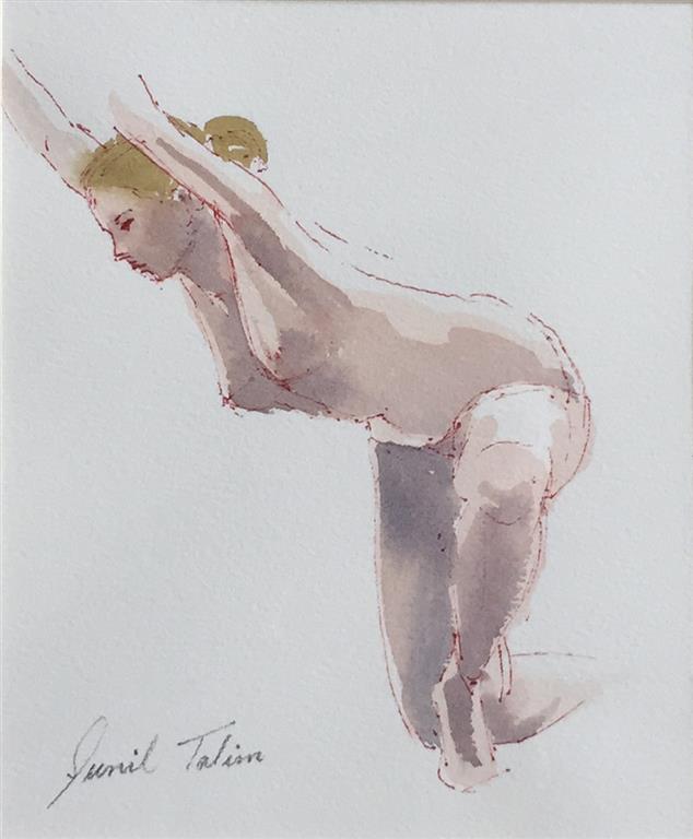 Akt-ballet Akvarell (18x15 cm) kr 1000 ur